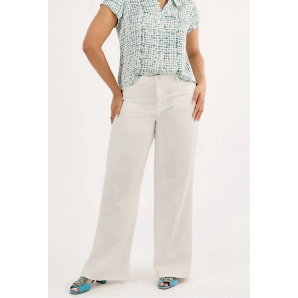 Cabi Ashbury Wide Leg High Rise Jeans Women's Sz 12 #6700R Preppy Momcore $159